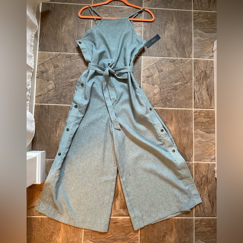 Lulus Linen jumpsuit.